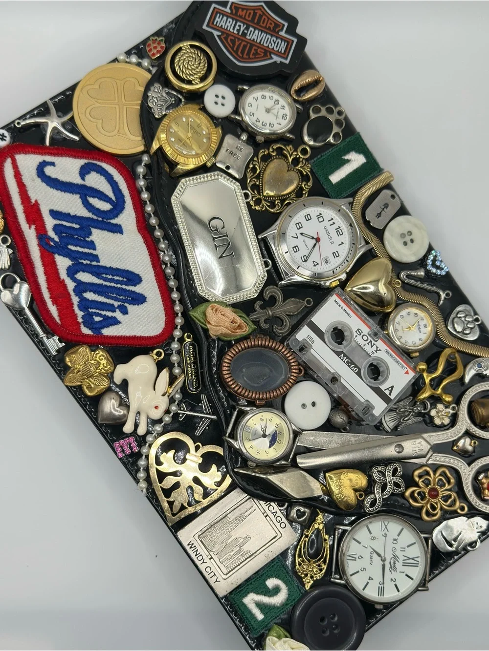 vintage handmade clutch